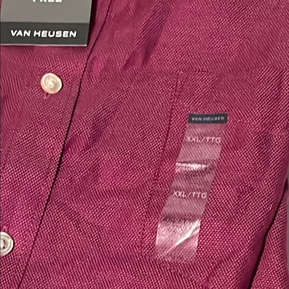 NWT Van Heusen Wrinkle-Free Short Sleeve Shirt - Picture 3 of 5